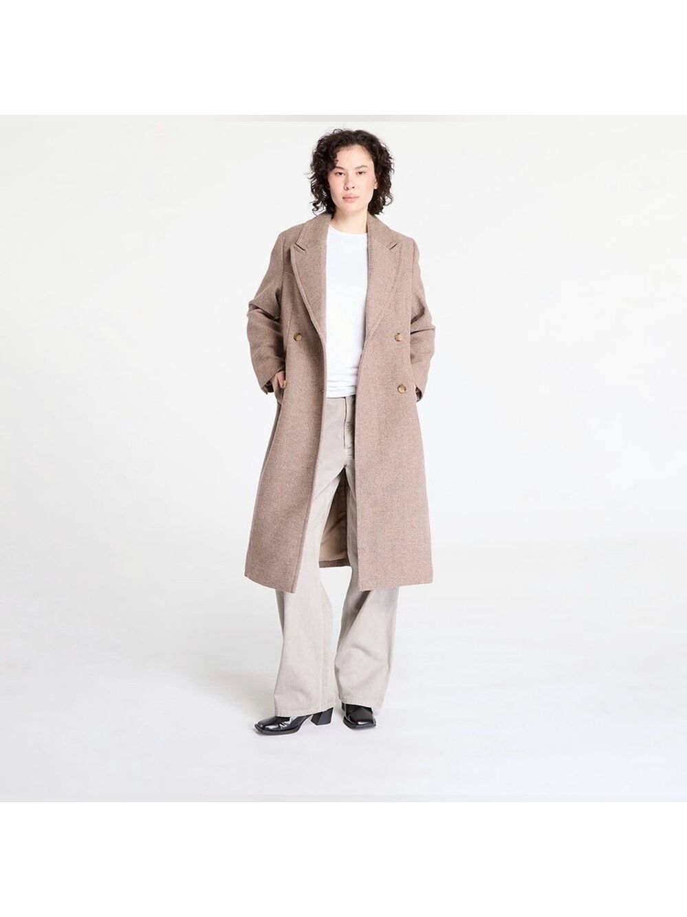 Levi’s Blair Western Coat Wool Blend Herringbone Tan Size XS New With Tags